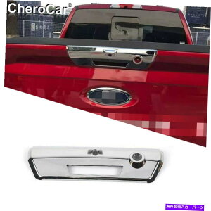 クロームカバー フォードF150 2021 2022アクセサリークロームのリアテールゲートドアハンドルカバートリム Rear Tailgate Door Handle Cover Trim For Ford F150 2021 2022 Accessories Chrome