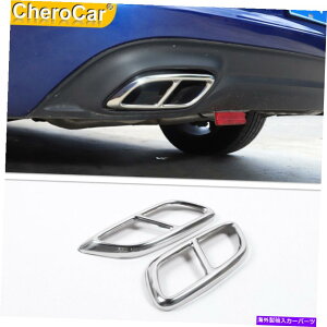 N[Jo[ hbW`[W[2015+XeX|p̃J[AGL][Xge[}t[gJo[ Car Rear Exhaust Tail Muffler Trim Cover For Dodge Charger 2015+ Stainless Steel