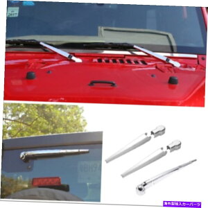 N[Jo[ NEBhEtgKXCp[u[hgJo[W[vO[JK 07-18̂߂̑ Chrome Window Windshield Wiper Blade Trim Cover Decor For Jeep Wrangler JK 07-18