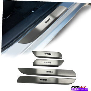 N[Jo[ Chrome Edition Door Sill Cover S. Volvo XC60 2017-2022pX`[4 PCS Chrome Edition Door Sill Cover S. Steel 4 Pcs For Volvo XC60 2017-2022