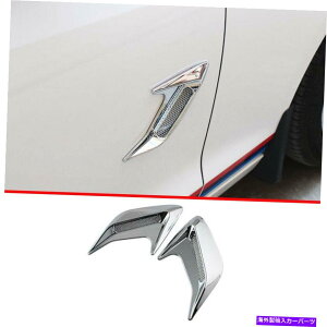 N[Jo[ CHROMEX^CtF_[TChGAAEgbgJo[Cadillac XTS 2013-2019p2PCSg Chrome Style Fender Side Air Outlet Cover Trim 2pcs For Cadillac XTS 2013-2019