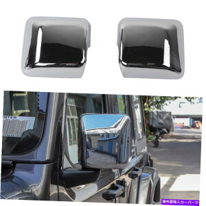 N[Jo[ W[vO[JL JLU 2018+Np2xGNXeA~[Jo[gVF 2X Exterior Mirror Cover Trim Decor Shell for Jeep Wrangler JL JLU 2018+ Chrome