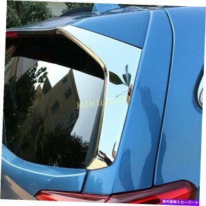 N[Jo[ 2019-2022XotHX^[SK̃NAEBhETChl^oJo[g Chrome Rear Window Side Spoiler Wing Cover Trim For 2019-2022 Subaru Forester SK