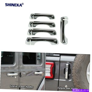 N[Jo[ 10*Ae[Q[gƃGNXeAhAnhW[vO[JL 2018+̃Jo[g 10* Rear Tailgate & Exterior Door Handles Cover Trim For Jeep Wrangler JL 2018+
