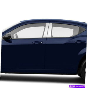 N[Jo[ 2008N2014Ñ_bWAxW[4s[X̃Ns[|XgJo[ Chrome Pillar Post Covers for 2008-2014 Dodge Avenger 4 Pieces