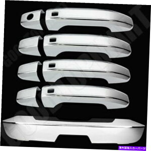 N[Jo[ GMC 2015 16 17 2018 Yukon ChroméAX}[gKe[Q[gt4̃hAnhJo[Ă܂ For GMC 2015 16 17 2018 Yukon Chrome Covers 4 Door Handle w/ Smart K & Tailgate
