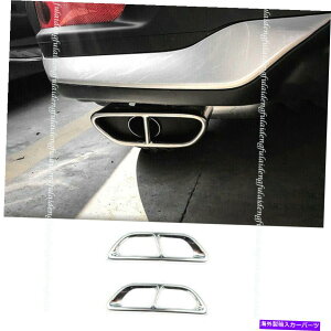 N[Jo[ z_CR-V CRV 2020-2021XeXAe[GL][Xg}t[`bvpCvJo[ For HONDA CR-V CRV 2020-2021 stainless Rear Tail Exhaust Muffler Tip Pipe cover
