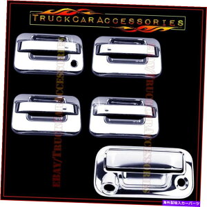 N[Jo[ FORD F150 2004-2014̃NJo[Zbg4hA+e[Q[gL[z[ƃJ For FORD F150 2004-2014 Chrome Covers Set 4 Doors w/o+Tailgate KEYHOLE & CAMERA