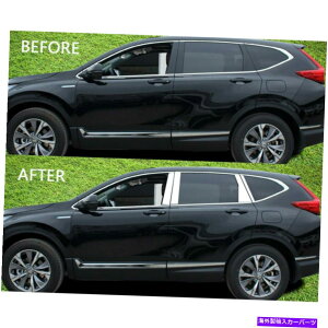 �N���[���J�o�[ �z�i�_CRV 2017-21�A�N�Z�T���[�~���[�E�B���h�E�̒��̓��e�J�o�[�g�����X�e�b�J�[ For Honada crv 2017-21 Accessories Mirror Window Pillar Posts Cover Trim Sticker�y���s�A���i�z