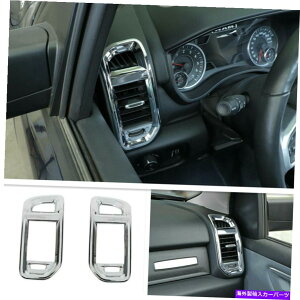 N[Jo[ Dodge Ram 2500 2019-2021 ABS Chrome Side Front Air Outlet Vent Cover Trim 2P For Dodge Ram 2500 2019-2021 ABS Chrome Side Front Air Outlet Vent Cover Trim 2P