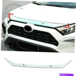 GWJo[ g^RAV4 2019-21 ABSNJ[tgOOGWt[hJo[g For TOYOTA RAV4 2019-21 ABS Chrome Car Front Grill Grille Engine Hood Cover Trim
