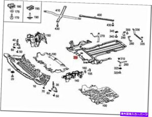 GWJo[ {̃ZfXW205Z_AJo[GWRvB205240630 Genuine MERCEDES W205 Sedan Rear Cover engine comp. Lower 2055240630