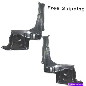 GWJo[ 2 LHRHTChtBbg2002-2006}c_MPṼJo[Zbg̉̃GWXvbVV[h Engine Splash Shield Under Cover Set Of 2 LH & RH Side Fits 2002-2006 Mazda MPV