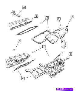 GWJo[ {MOPARV_[wbhJo[4648980AB Genuine Mopar Cylinder Head Cover 4648980AB