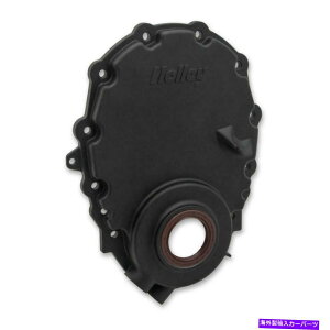 �G���W���J�o�[ �z���[�^�C�~���O�J�o�[21-153; 55-02 SBC�̃N�����N�Z���T�[�A���H���e�b�N�̃L���X�g�~���E�o��BLK W/�N�����N�Z���T�[ Holley Timing Cover 21-153; Cast Alum Blk w/Crank Sensor for 55-02 SBC, Vor
