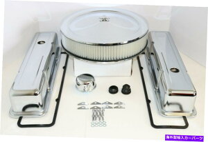 GWJo[ SB Chevy Chrome Engine Dress Up Kit Tall ValveJo[GAN[i[58-79 SBC 350 SB Chevy Chrome Engine Dress Up Kit Tall Valve Covers Air Cleaner 58-79 SBC 350