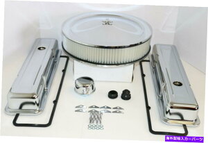 GWJo[ SBV{[NGWhXAbvLbgV[gouJo[GAN[i[58-79 SBC 350 SB Chevy Chrome Engine Dress Up Kit Short Valve Covers Air Cleaner 58-79 SBC 350