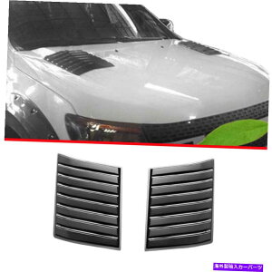GWJo[ ̂鍕GWt[hGAAEgbgʋCEJo[tH[hW[2015-2022̃Jo[g Glossy Black Engine Hood Air Outlet Vents Cover Trim For Ford Ranger 2015-2022