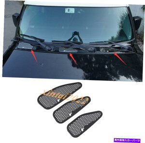 GWJo[ g^FJN[U[̂߂̃ubN`^GWJo[GAxgAEgbgg2007-2020 Black titanium Engine Cover Air Vent Outlet Trim For Toyota FJ Cruiser 2007-2020