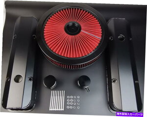 GWJo[ SBCꂽA~jE̔w̍ouJo[86ȑO327-400ubN+GAN[i[ SBC Fabricated Aluminum Tall Valve Covers 86 Earlier 327-400 BLACK+Air Cleaner