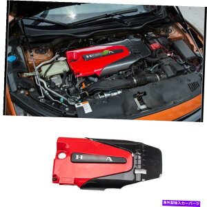 GWJo[ 2016-2021̃bhJ[{t@Co[X^C̃GWJo[{lbgt[hz_VrbN1.5T Red&Carbon Fiber Style Engine Cover Bonnet Hood For 2016-2021 Honda Civic 1.5T