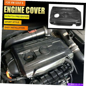 GWJo[ VW Golf 6 MK6 GTI 10-13J[{t@Co[GWJo[t[h{lbgɓK܂ Fit for VW Golf 6 MK6 GTI 10-13 Carbon Fiber Engine Cover Hood Bonnets Replace