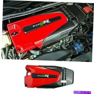 GWJo[ z_VrbN1.5T 2016-2021bhJ[{t@Co[tgGWt[h{lbgJo[ For Honda Civic 1.5T 2016-2021 Red&Carbon Fiber Front Engine Hood Bonnet Cover