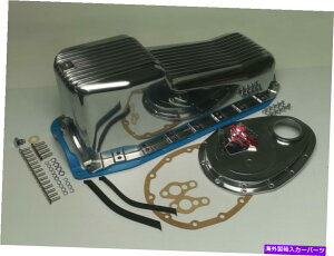 GWJo[ 86-Up SBC 283-350|bVtBGWhXAbvLbg /KXPbg /^C~O`F[Jo[ 86-UP SBC 283-350 Polished Finned Engine Dress Up Kit /Gasket/Timing Chain cover