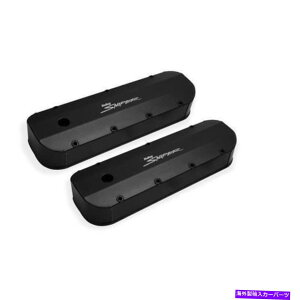 �G���W���J�o�[ Holley Sniper 890002B�������ꂽ�o���u�J�o�[�A1965-00 BBC�A�u���b�N Holley Sniper 890002B Fabricated Valve Covers, 1965-00 BBC, Black�y���s�A���i�z