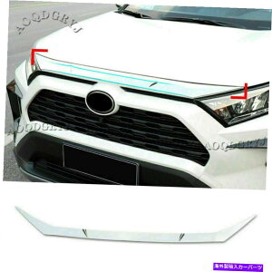 GWJo[ g^RAV4 2019-2021 2022NtgOOGWt[hJo[g For TOYOTA RAV4 2019-2021 2022 Chrome Front Grill Grille Engine Hood Cover Trim