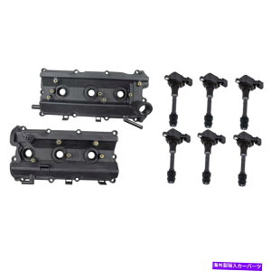 �G���W���J�o�[ 8 PC�Z�b�g�G���W���o���u�J�o�[FX35 G35 M35 350Z 3.5L�p��6�̃C�O�j�b�V�����R�C�� 8 Pc Set Engine Valve Covers with 6 Ignition Coils for FX35 G35 M35 350Z 3.5L