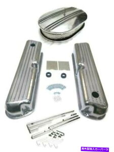 GWJo[ tH[htBtA~jEGWhXAbvꂽJo[ + 12 "GAN[i[C[D@ Ford FINNED Aluminum Engine Dress Up Polished Covers + 12" Air Cleaner Wire Loom