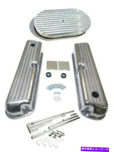 GWJo[ tH[htBtA~jEGWhXAbvꂽJo[ + 15 "GAN[i[C[D@ Ford FINNED Aluminum Engine Dress Up Polished Covers + 15" Air Cleaner Wire Loom