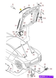 GWJo[ V{̃AEfBR8i07-12jAGWxCbhN/sJo[42B827597 OEM New Genuine AUDI R8 (07-12) Rear Engine Bay Lid N/S Left Cover 42B827597 OEM