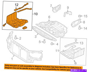 GWJo[ WG[^[/GWXvbVV[hJo[̉̃q_COEM\i^E291202T300 HYUNDAI OEM Sonata Under Radiator/Engine-Splash Shield Cover Right 291202T300