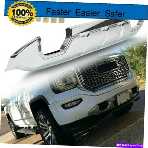 GWJo[ GMC 2016-2018 Sierra 1500tgop[XLbhv[gیA[}[N For GMC 2016-2018 Sierra 1500 Front Bumper Skid Plate Protective Armor Chrome