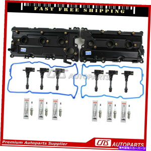 GWJo[ tBbg02-04YpXt@C_[QX4ouJo[ZbgƃCOjbVRCngkXp[NvO Fit 02-04 Nissan Pathfinder QX4 Valve Cover Set & Ignition Coil & Ngk Spark Plug