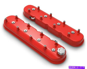 エンジンカバー ホリー241-113アルミニウムグロスレッドトールLSシボレーバルブカバーLS1 LS2 LS3 LS6 Holley 241-113 Aluminum Gloss Red Tall LS Chevy Valve Covers LS1 LS2 LS3 LS6