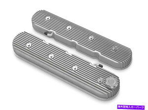 �G���W���J�o�[ �z���[241-138�r���e�[�W�V���[�Y�g�[��LS�t�B���t���o���u�J�o�[ - �i�`�������L���X�g Holley 241-138 Vintage Series Tall LS Finned Valve Covers - Natural Cast