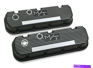 GWJo[ z[241-85~bL[gv\ubNNouJo[m/trbOubNV{[ Holley 241-85 Mickey Thompson Black Wrinkle Valve Covers M/T Big Block Chevy