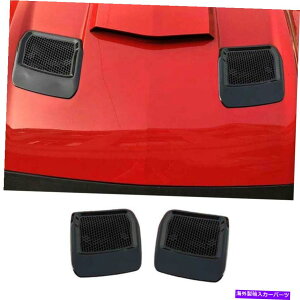 GWJo[ OXubNGWt[hGAAEgbgxgJo[tH[h}X^O2018-2021p2PCS Gloss Black Engine Hood Air Outlet Vent Cover 2PCS For Ford Mustang 2018-2021