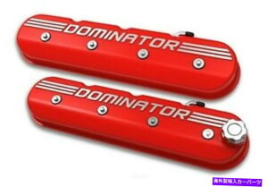 �G���W���J�o�[ Holley 241-121 LS Thall Dominator Valve Covers -Gloss Red w/�@�B���H�d�グ Holley 241-121 LS Tall Dominator Valve Covers - Gloss Red w/ Machined Finish�y���s�A���i�z