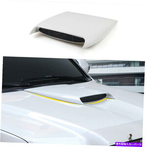 GWJo[ zCgJ[tgGWt[hxgJo[g^hN[U[2016-2021̃g White Car Front Engine Hood Vent Cover Trim For Toyota Land Cruiser 2016-2021
