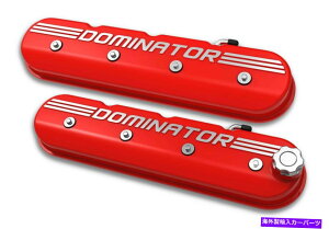 �G���W���J�o�[ Holley 241-121 Tall LS Dominator Valve�J�o�[-Gloss Red Machined�d�グ Holley 241-121 Tall LS Dominator Valve Covers - Gloss Red Machined Finish�y���s�A���i�z