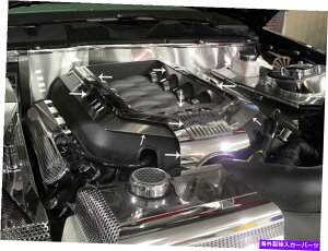 エンジンカバー 2011-2014 Mustang GT研磨ステンレス鋼シュラウドカバー9 PCキット 2011-2014 Mustang GT Polished Stainless Steel Shroud Covers 9 pc Kit