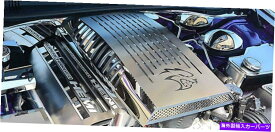 エンジンカバー 2015-2021 Dodge Challenger -Hellcatロゴプレナム/スーパーチャージャーエンジンカバー 2015-2021 Dodge Challenger - HELLCAT Logo Plenum/Supercharger Engine Cover