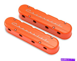 GWJo[ Holley 241-178 2-PC LSuV{[vXNvgouJo[-Factory Orange Machi ... Holley 241-178 2-Pc LS "Chevrolet" Script Valve Covers - Factory Orange Machi...