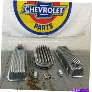 �G���W���J�o�[ Chevy BBC 15�f�B�[�v�t�B���t��AC�o���u�J�o�[�G���W���L�b�gPCV BROISERS 496 454 427 Chevy BBC 15 Deep Finned AC Valve Covers Engine Kit PCV Breathers 496 454 427�y���s�A���i�z