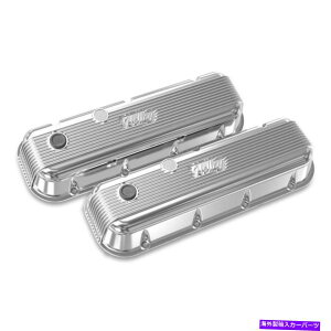 �G���W���J�o�[ �z���[�o���u�J�o�[�Z�b�g241-301;���B���e�[�W�V���[�Y�́ABBC�p�̃|���b�V�����ꂽ�����A���~�j�E���ł� Holley Valve Cover Set 241-301; Vintage Series Polished Cast Aluminum for BBC�y���s�A