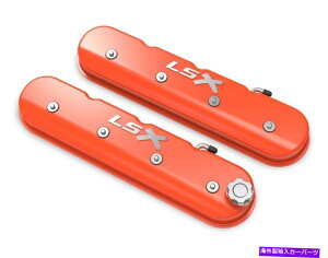 GWJo[ Holley Valve Cover Tall LSXSIWtBjbVn[hEFAt Holley Valve Cover Tall LSX Logo Orange Finish Lengthened Hardware Mounting
